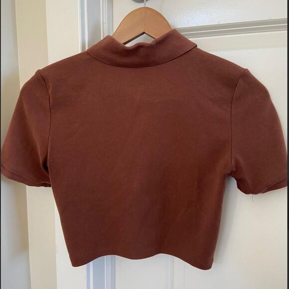 Aritzia Sunday Best Collared Audio Top - Picture 4 of 5